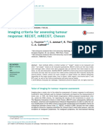 Imaging Criteria For Assessing Tumour Response: Recist, Mrecist, Cheson