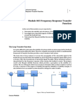 Module 003 Frequency Response Transfer Function