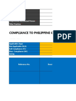 Compliance to PGC 20180926 V1