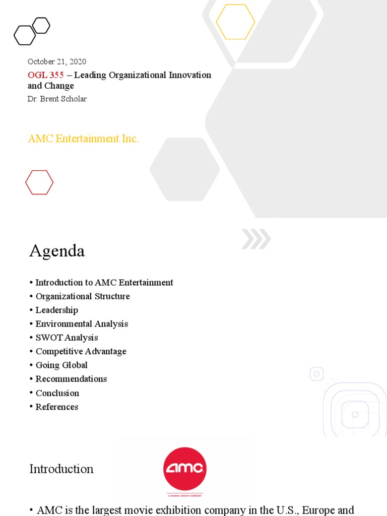 AMC Entertainment: Innovation and Strategy | PDF | Movie Theater | Business