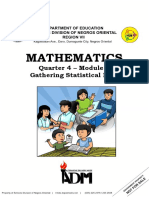Mathematics: Quarter 4 - Module 2 Gathering Statistical Data