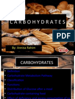 Carbohydrates: By: Annisa Rahim