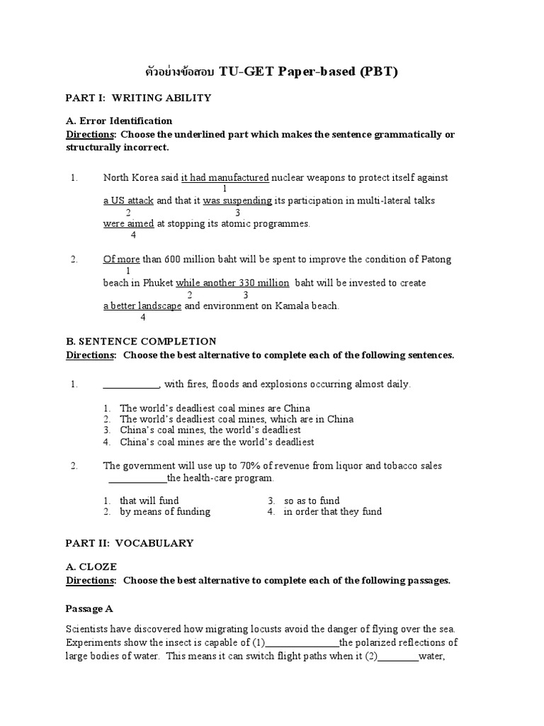 TU-GET PBT Exam Sample Questions | PDF | Diet & Nutrition | Dietary Fiber