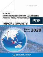 Buletin Statistik Perdagangan Luar Negeri Impor Oktober 2020