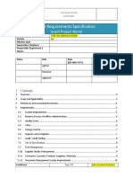 User Requirement Specifications Medical Devices