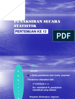 KULIAH 11statistik Penaksiran