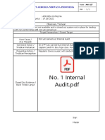 No. 1 Internal Audit - PDF: PT Aerosea Nirwana Indonesia