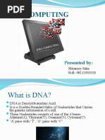 Seminar On Dna Computing 2011