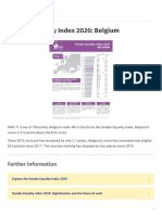 Gender Equality Index 2020: Belgium: Further Information