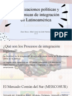 Organizaciones Politicas y Economicas de Integracion en Latinoamerica