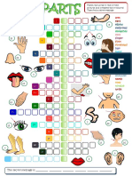 Body Parts Crossword