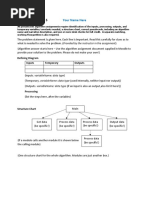 Algorithm Template 5 Modules With Structure Chart