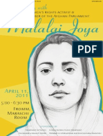 Malalai Joya Poster