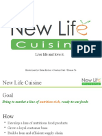 IEMS 325 - New Life Cuisine
