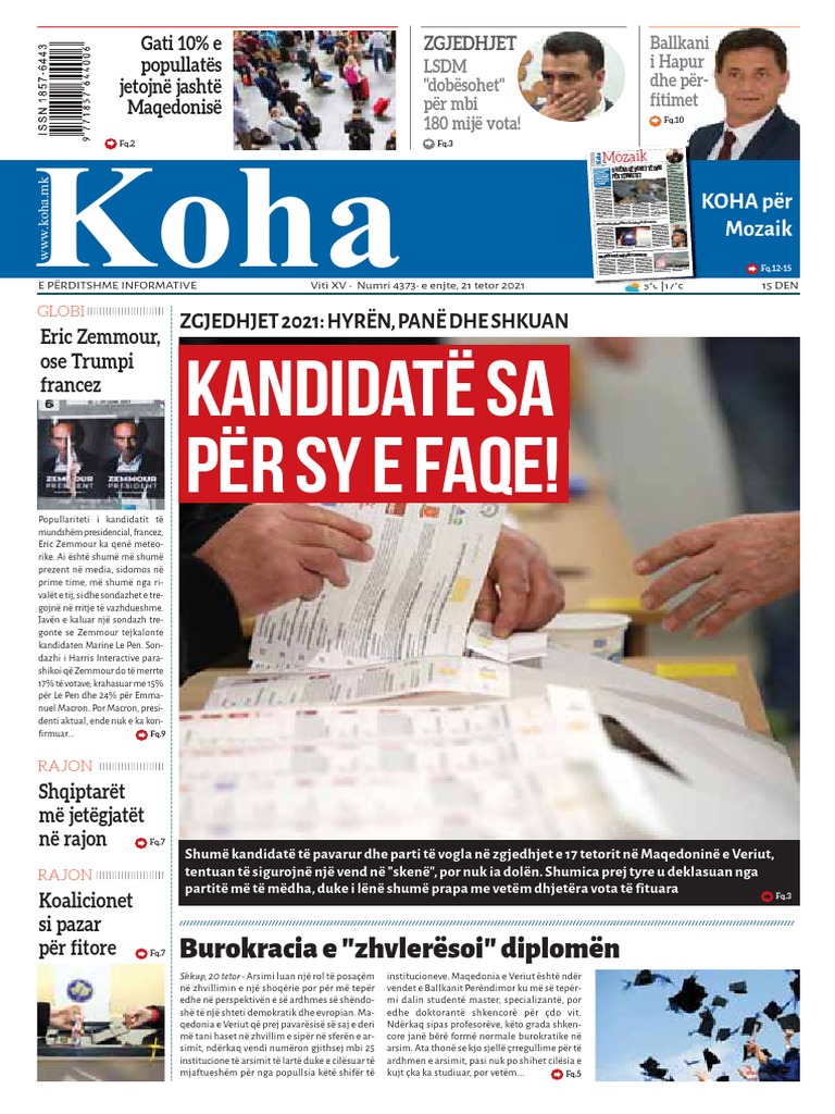 Gazeta Koha WWW Koha.mk 21102021 PDF