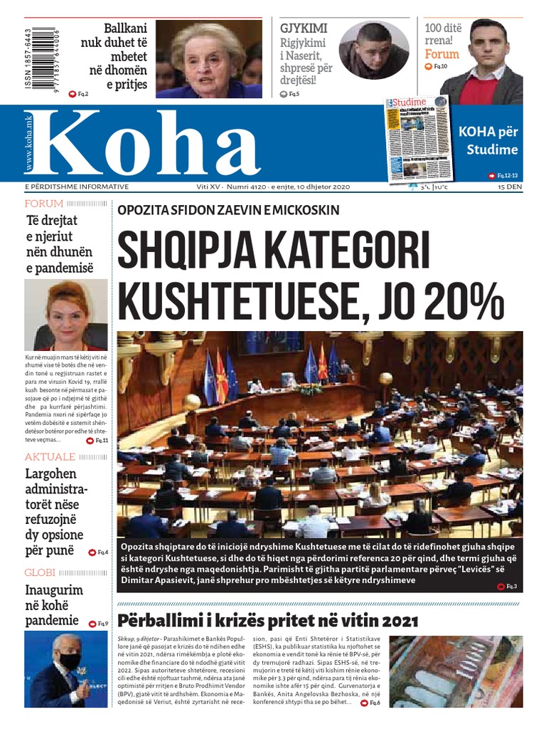 Gazeta Koha WWW Koha.mk 10122020 PDF