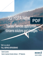 3G/ HSPA Networks: Operator Services Opportunities, Concerns Solutions and Strategies