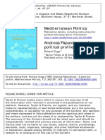 Mediterranean Politics: To Cite This Article: Richard Clogg (1996) Andreas Papandreou - A Political