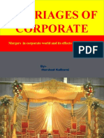 Marriages of Corp Orates