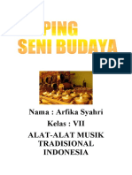 Kliping Seni Budaya Alat Alat Musik Tradisional Indonesia