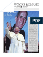 L'O S S E Rvator E Romano: Pope Francis in Sicily