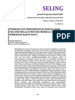 Seling: Peningkatan Perkembangan Bahasa Anak Usia Dini Melalui Metode Membaca Pada Permainan Kartu Kata