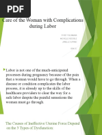 Care of The Woman With Complications During Labor