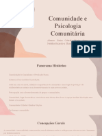 Apresentação- Textos Gois- Comunidade e Psicologia Comunitária