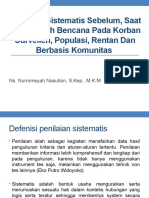 Penilaian Sistematis Sebelum, Saat Dan Setelah Bencana