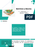 Nutrition & Obesity: Add Your Title