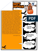 Halloween Fun Activities Games Reading Comprehension Exercis 10729