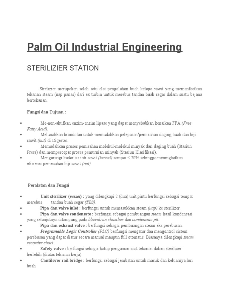 Palm Oil Industrial Engineering PDF