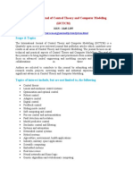 International Journal of Control Theory and Computer Modelling (IJCTCM)