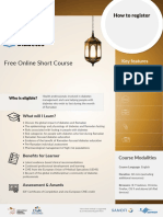 Diabetes and Ramadan Practical Guidelines 2021: Free Online Short Course