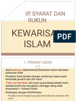 Waris Islam 3 - Prinsip, Syarat Dan Rukun