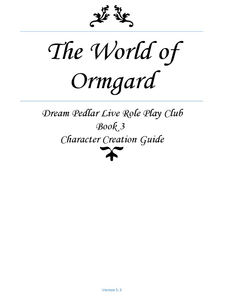 Ormgard Book 3 Character Creation v5.3 | PDF | Elf (Dungeons & Dragons ...