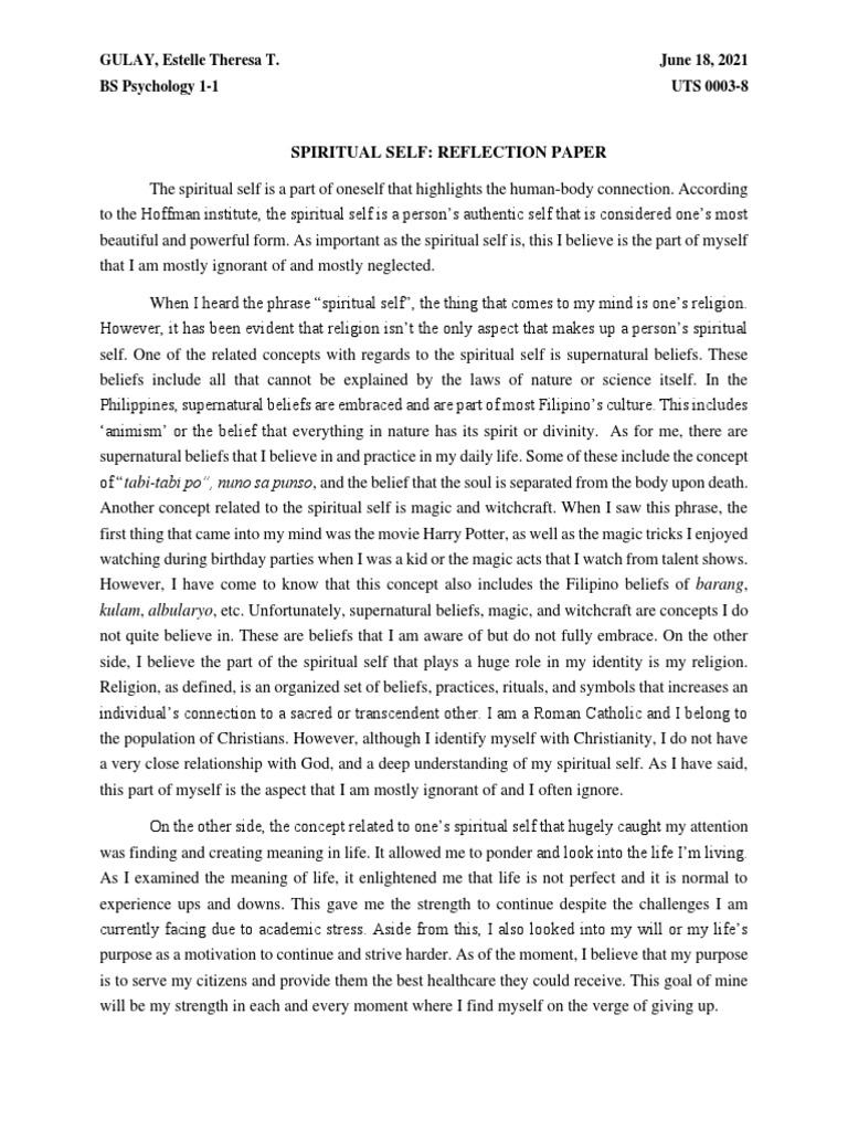 Spiritual and Political Self Reflection | PDF | Leadership | Leadership
