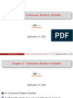 Chapter 4. Continuous Random Variables: September 27, 2021