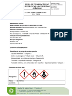 Alcool Etilico Hidratado 70% Ficha de Segurança