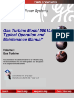 Gas Turbine Model 5001LA Typical Operation and Maintenance Manual