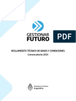 Gestionar Futuro Reglamento Primera Convocatoria