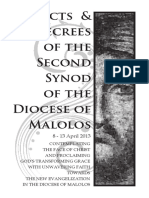 Acts Declarations of The Second Diocesan Synod of Malolos