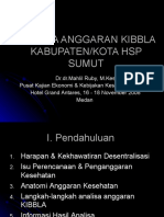Analisa Anggaran Kibbla Kabupaten_sumut