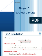 First-Order Circuits: School of Electrical Information