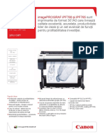 canon ipf 765 specificatii