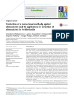 Production of A Monoclonal Antibody Against Aflatoxin M1 and Its Application For Detection of Aflatoxin M1 in Fortified Milk