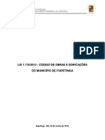 Lei 1.176 - Codigo de Obras e Edificacoes - PDDM 04. BRVSVXN