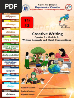 Creative Writing: Department of Education