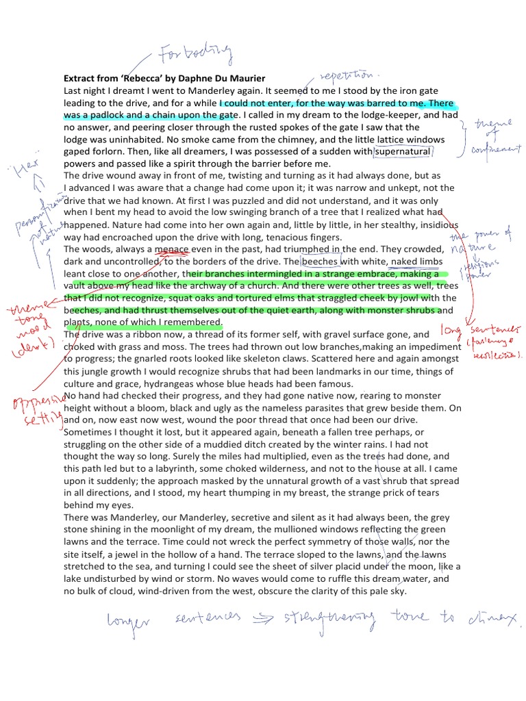 Extract from rebecca by daphne du maurier pdf plants