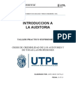 Crisis de Credibilidad de Los Auditores y de Todas Las Profesiones